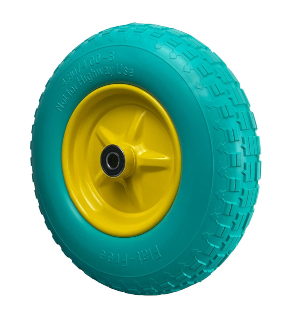 Kółko do taczek piankowe - zielone DIAMANTO