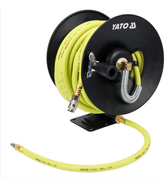 Przewód pneumatyczny na zwijaku 15mx9,5mm z szybkozłączami YATO