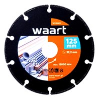 WAART Piła tarczowa 125 x 22,23 mm, nasyp z węglika spiekanego, do cięcia metalu