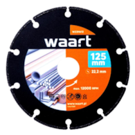 WAART Piła tarczowa 125 x 22,23 mm, nasyp z węglika spiekanego, do cięcia metalu