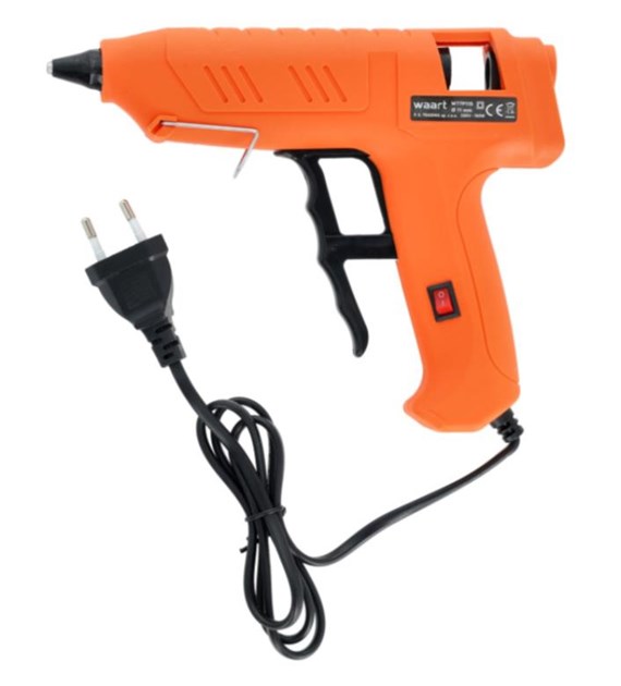 Pistolet do kleju 11,2 mm z aluminiową końcówką pokrytą tworzywem z włącznikiem 150W