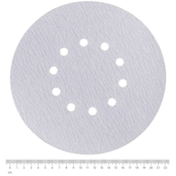 Krążek na rzep biały fi 225 GR. 180, 10-otworów DIAMANTO