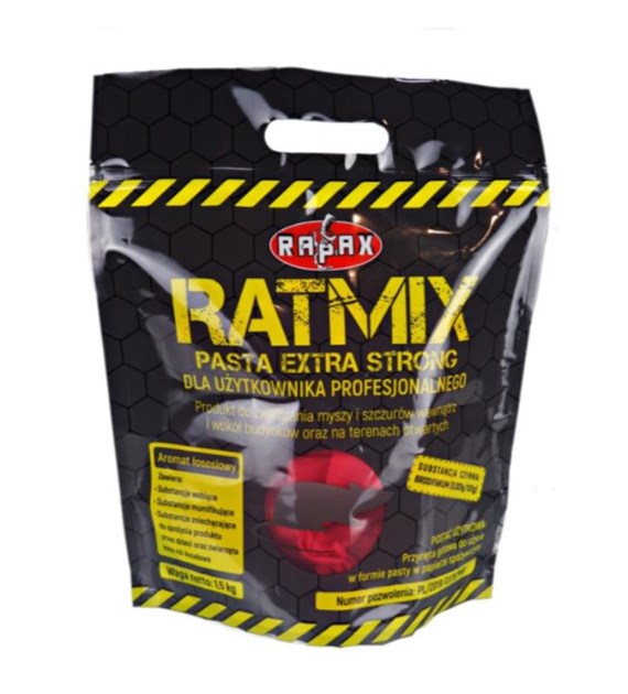 Trutka - PASTA CZERWONA do zwalczania dużych gryzoni 150g KARTONIK