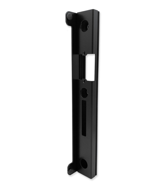 Kaseta elektrozaczepu niska do furtki czarna