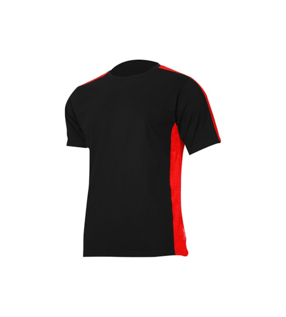 Koszulka T-SHIRT czarno - czerwona  2XL  LAHTI PRO, CE