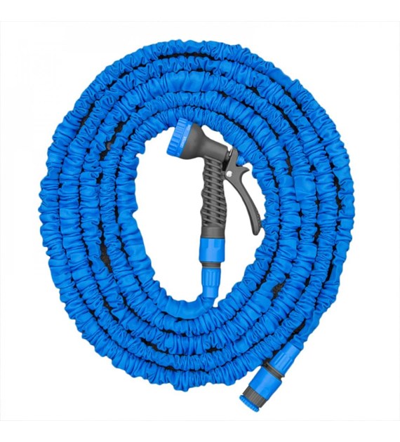 Wąż rozciągliwy - zestaw ogrodowy TRICK HOSE 10m - 30m (jasnoniebieski)