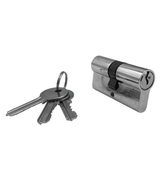 Wkładka drzwiowa 30/30mm (3-klucze) chrom BLISTER DIAMANTO