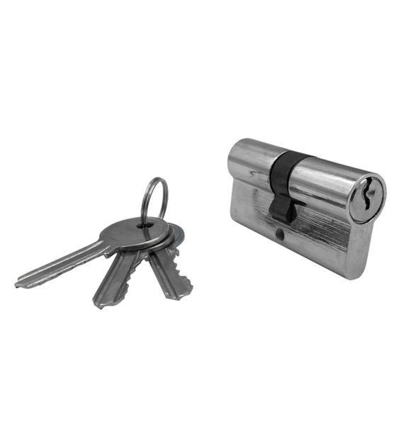 Wkładka drzwiowa 30/30mm (3-klucze) chrom BLISTER DIAMANTO