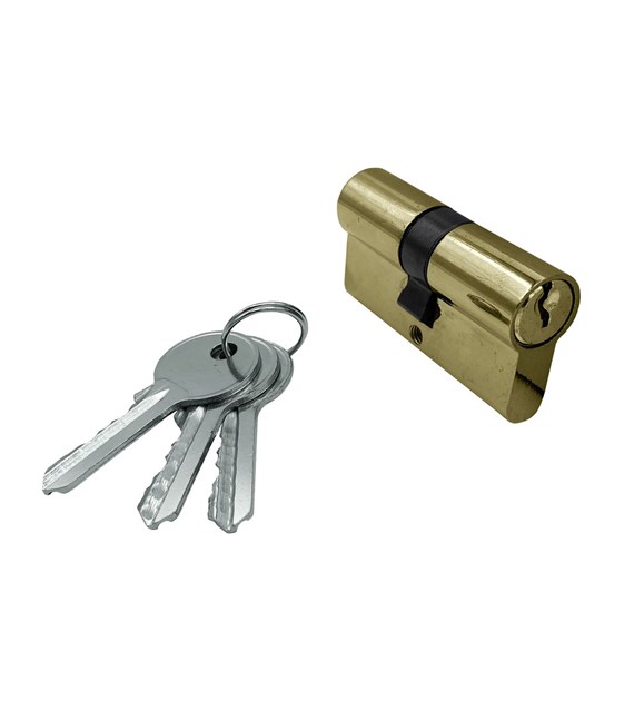 Wkładka drzwiowa 30/30mm (3-klucze) mosiądz BLISTER DIAMANTO