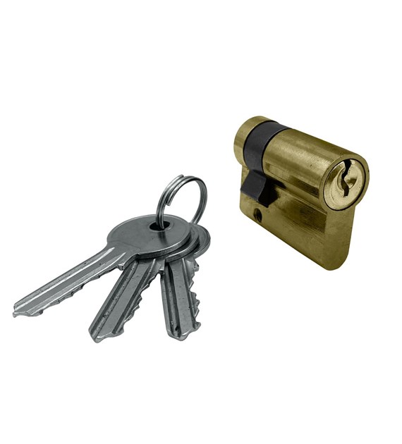 Wkładka drzwiowa 30/9mm (3-klucze) mosiądz DIAMANTO