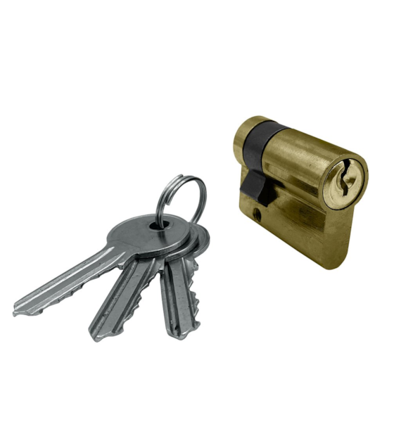 Wkładka drzwiowa 30/9mm (3-klucze) mosiądz DIAMANTO