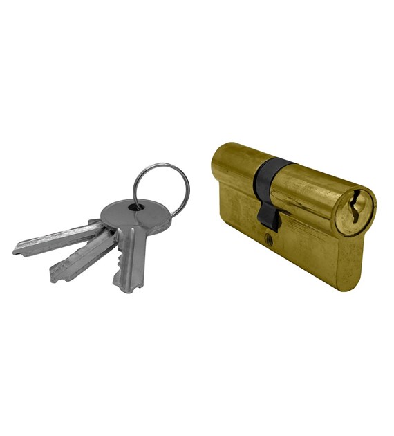 Wkładka drzwiowa 35/35mm (3-klucze) mosiądz DIAMANTO