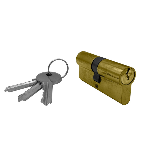 Wkładka drzwiowa 35/35mm (3-klucze) mosiądz DIAMANTO