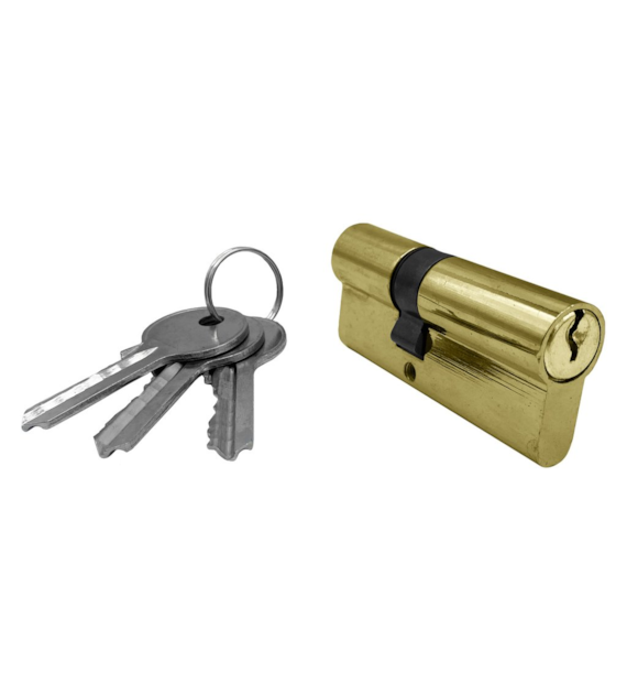 Wkładka drzwiowa 30/40mm (3-klucze) mosiądz DIAMANTO