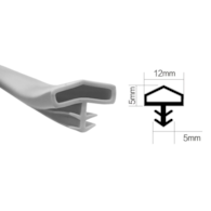 Uszczelka wciskana pod frez 12x5x5mm biała 100m DIAMANTO