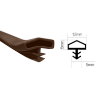Uszczelka wciskana pod frez 12x5x5mm brązowa 100m DIAMANTO