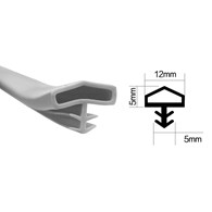 Uszczelka wciskana pod frez 12x5x5mm biała 6m DIAMANTO