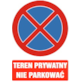 Tablica informacyjna 35x25cm TEREN PRYWATNY NIE PARKOWAĆ