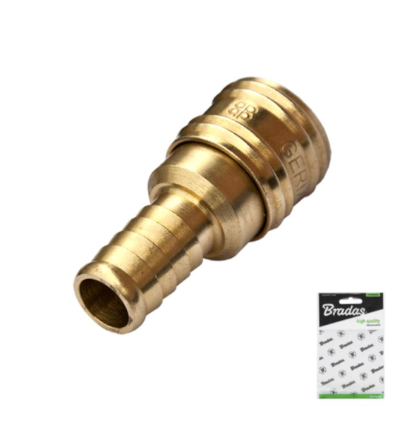 Szybkozłącze na wąż 12,5mm MOSIĄDZ