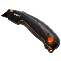 WAART Nóż z ostrzem trapezowym 19 mm, SK4, aluminiowa obudowa - gumowana