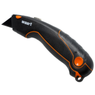 WAART Nóż z ostrzem trapezowym 19 mm, SK4, aluminiowa obudowa - gumowana