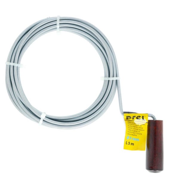 Spirala kanalizacyjna ocynkowana 5mm, 5m DREL