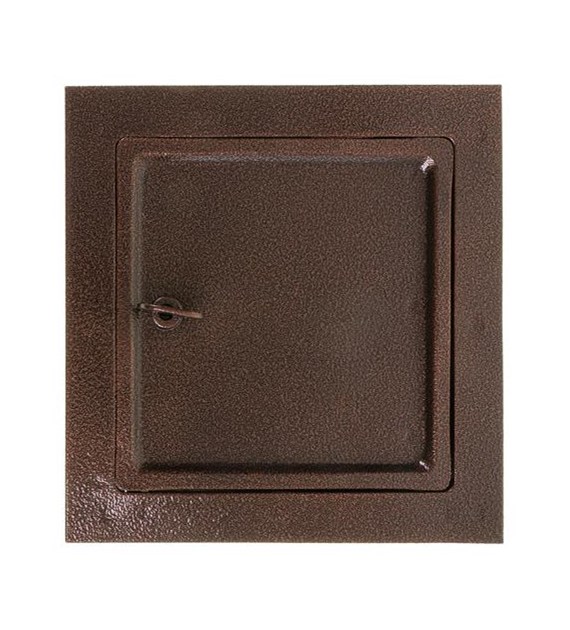 Drzwiczki kominowe LUX 140x140mm miedź antyk