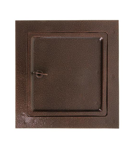 Drzwiczki kominowe LUX 140x140mm miedź antyk