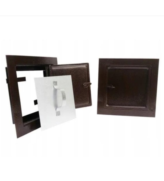 Drzwiczki kominowe LUX 155x205mm miedź antyk
