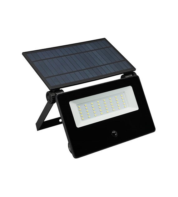 Reflektor SOLAR LED ERBI 1500Lm z czujnikiem ruchu z wymienna baterią typ 18650 neutralny biały