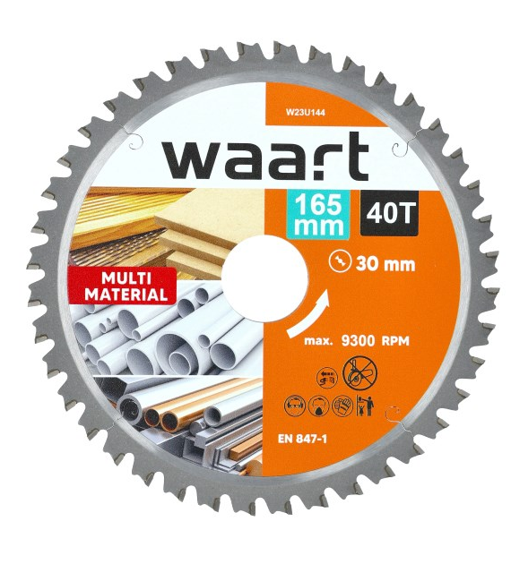 WAART Tarcza do pilarki widiowa 165 x 30 mm 40T multimaterial