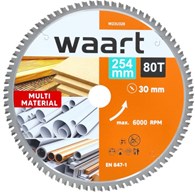 WAART Tarcza do pilarki widiowa 254 x 30 mm, 80T, multimaterial