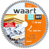 WAART Tarcza do pilarki widiowa 254 x 30 mm, 80T, multimaterial