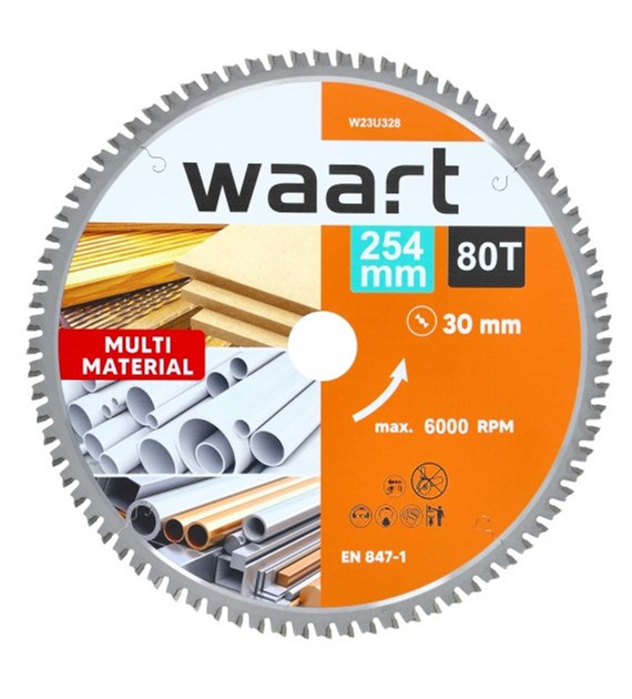 WAART Tarcza do pilarki widiowa 254 x 30 mm, 80T, multimaterial
