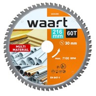 WAART Tarcza do pilarki widiowa 216 x 30 mm, 60T, multimaterial