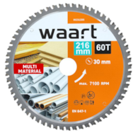 WAART Tarcza do pilarki widiowa 216 x 30 mm, 60T, multimaterial