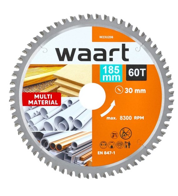 WAART Tarcza do pilarki widiowa 185 x 30 mm, 60T, multimaterial