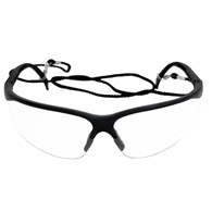 Okulary ochronne nieparujące z regulowanymi zausznikami i sznurkiem zabezpieczającym