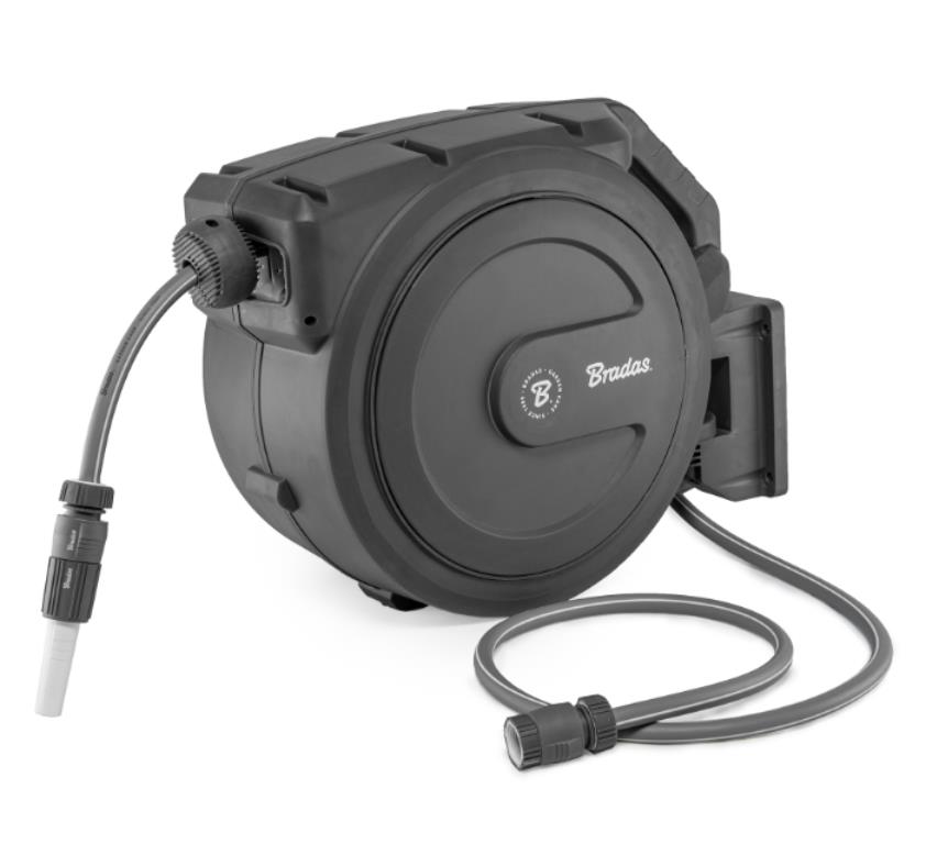 WHITE LINE Bęben automatyczny z wężem 1/2  - 30m i akcesoriami