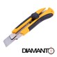 Nóż do tapet 25mm skręcany gumowany DIAMANTO STANDARD