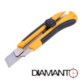 Nóż do tapet 25mm skręcany gumowany DIAMANTO STANDARD