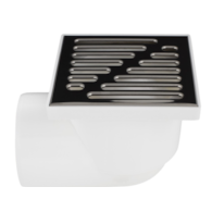 Kratka kanalizacyjna dolna fi 110 15x15cm - ruszt nierdzewny