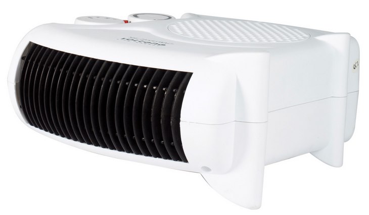 Termowentylator stojąco-leżący 2000W biały z termostatem VOLTENO