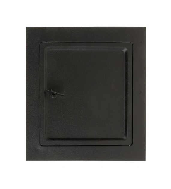Drzwiczki kominowe LUX 140x140mm czarne