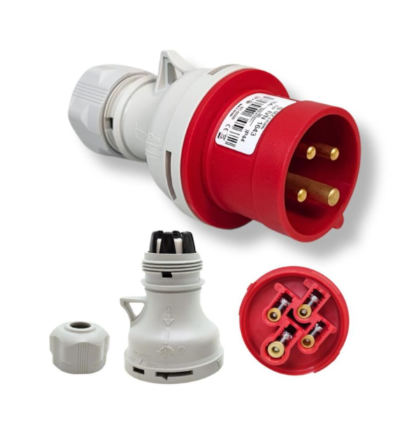 Wtyczka siłowa przenośna 16A 4P IP44 IVN 1643 SEZ