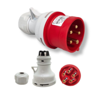 Wtyczka siłowa przenośna 16A 5P IP44 IVN 1653 SEZ