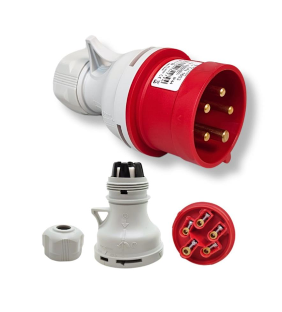 Wtyczka siłowa przenośna 16A 5P IP44 IVN 1653 SEZ