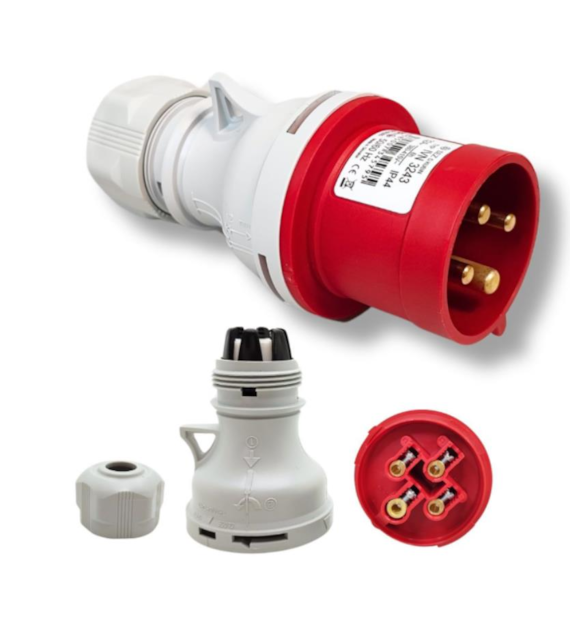 Wtyczka siłowa przenośna 32A 4P IP44 IVN 3243 SEZ
