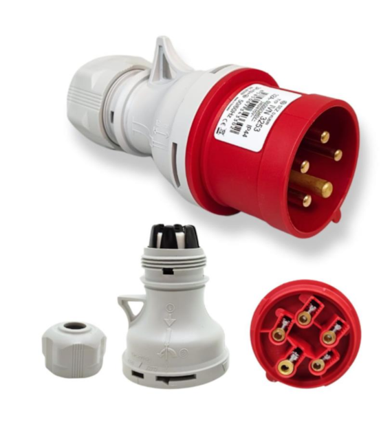 Wtyczka siłowa przenośna 32A 5P IP44 IVN 3253 SEZ