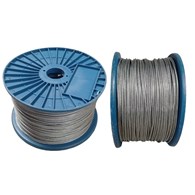 Lina stalowa PCV 3mm (6x7), 250m DIAMANTO